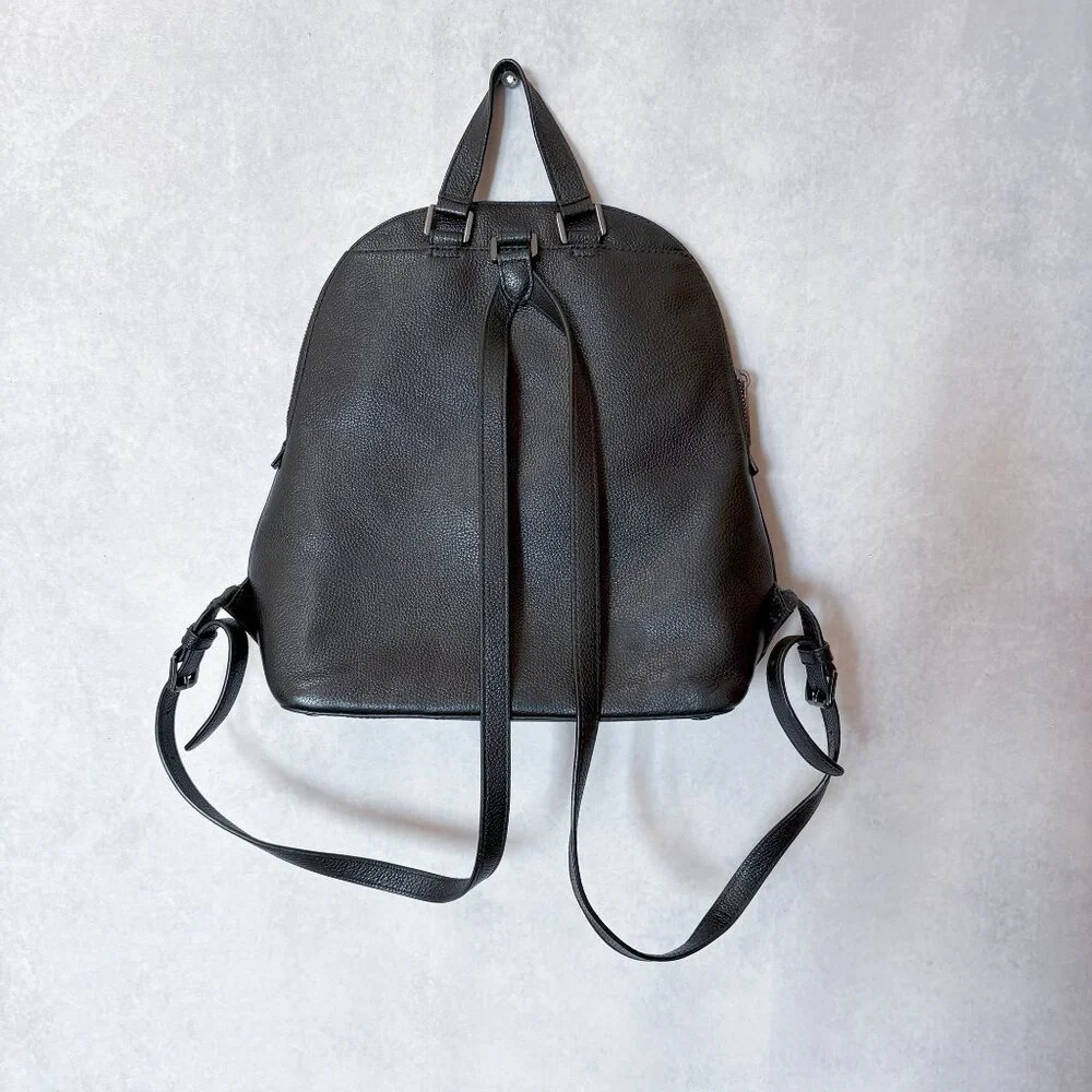 Michael Kors Adele Leather Backpack Bag Black